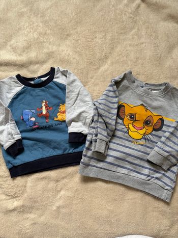 Lot deux pulls bébé - 12 mois