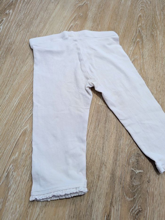 Legging court blanc 36 mois bébé - photo numéro 4