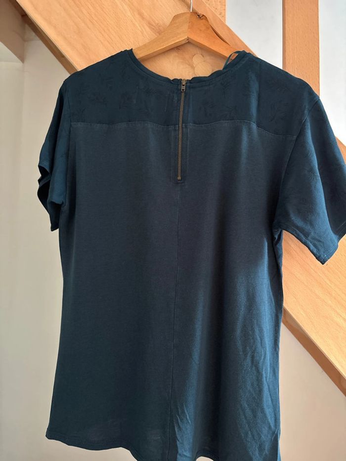 T shirt vert foncé Zara - photo numéro 3