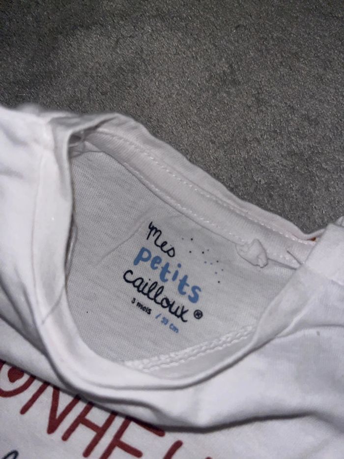 Tee shirt petit bonheur de la famille mes petits cailloux - photo numéro 2