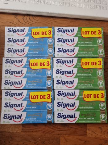 Dentifrice signal