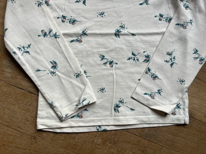 Ensemble crème et kaki Petit Bateau 5 ans - photo numéro 3