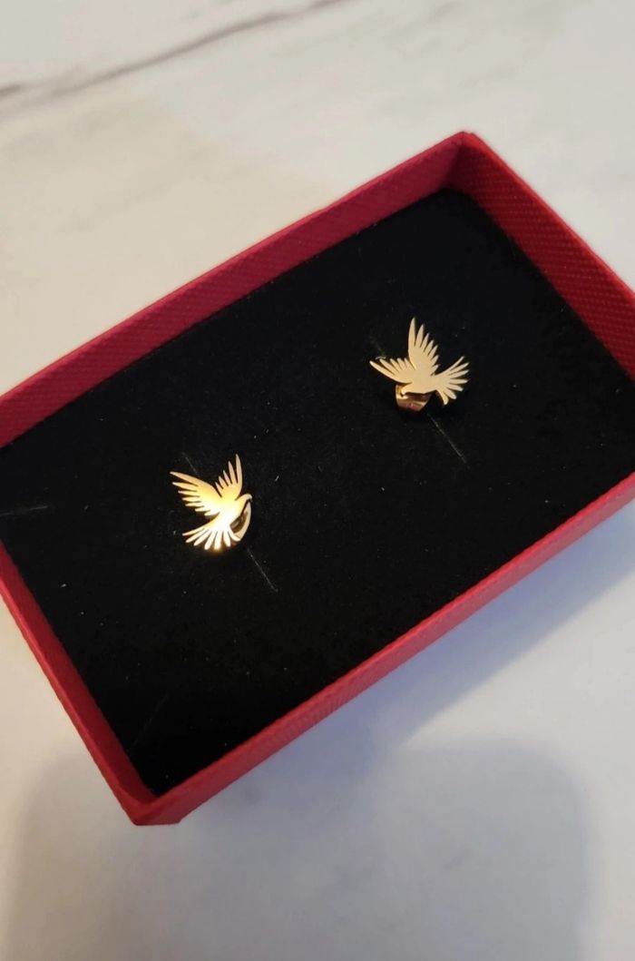 Boucles d'oreilles acier inoxydable - photo numéro 4