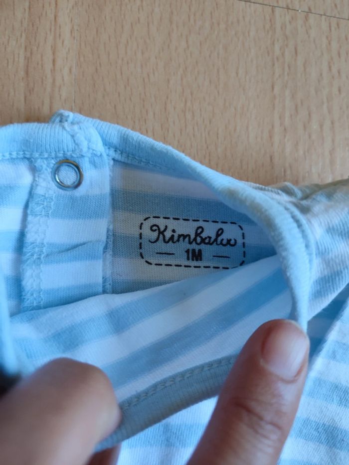 Lot tenue Jean + t-shirt manches longues Petit Kimbaloo en 1M - photo numéro 6