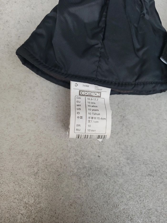 Paire de gant moufle ski neige taille 10 ans unisexe - photo numéro 2