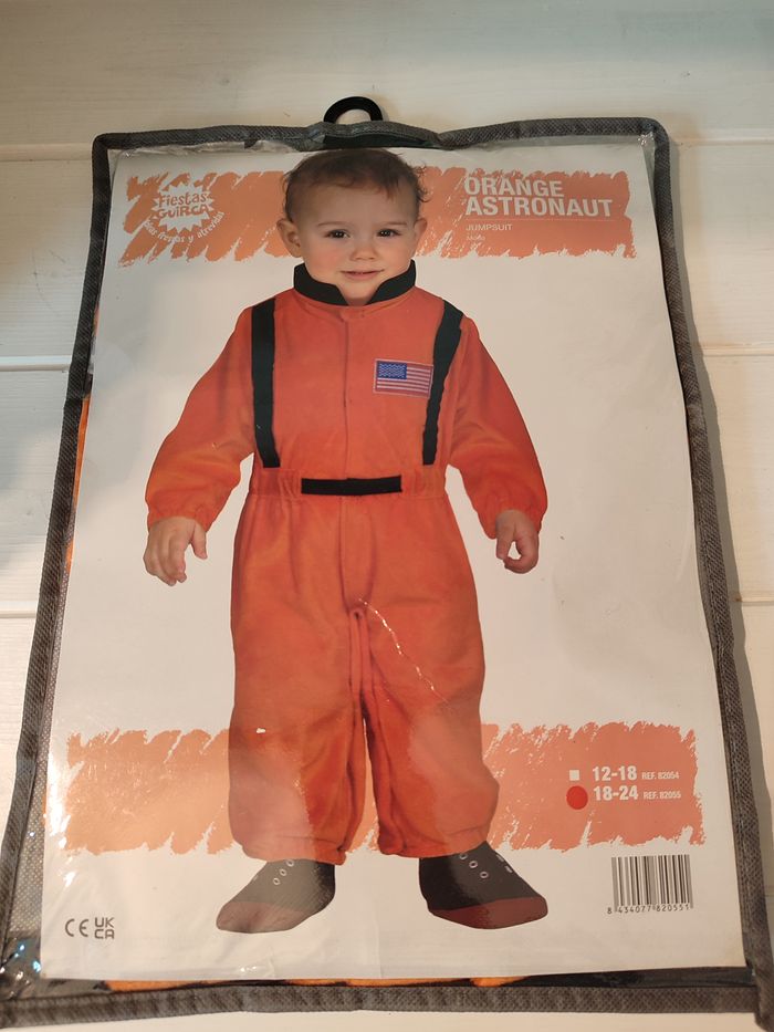 Déguisement astronaute orange 18-24 mois - photo numéro 2