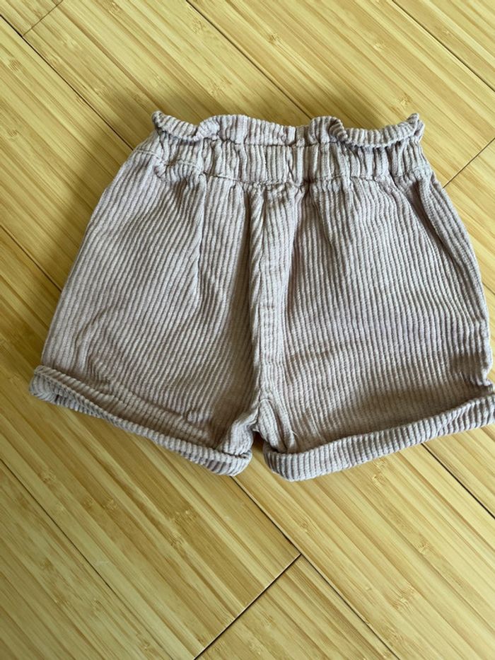 Short en velours rose + 2 collants - photo numéro 5