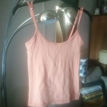🌸Top crop et péplum abricot Taille 36 "Lulu Castagnette" 🌸