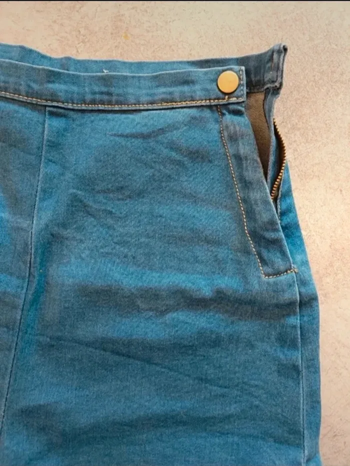 Mimi short en jean taille haute - photo numéro 3