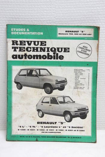 Revue technique auto renault 5