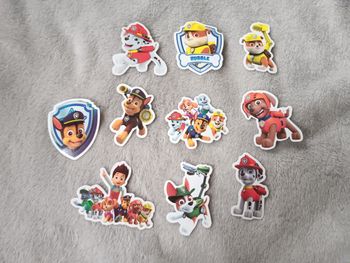 Lot 10 stickers pat patrouille