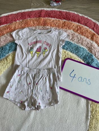 Pyjama glaces fille été