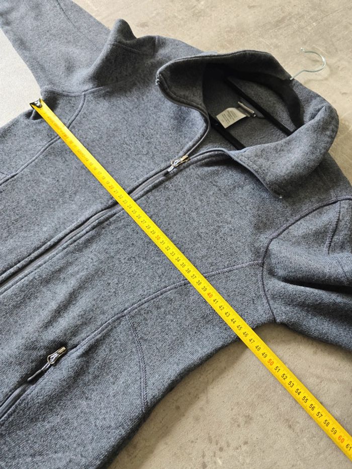 Veste polaire zippée Champion grise femme coupe cintrée col montant taille L - photo numéro 9