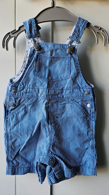 Salopette short Petit bateau rayé