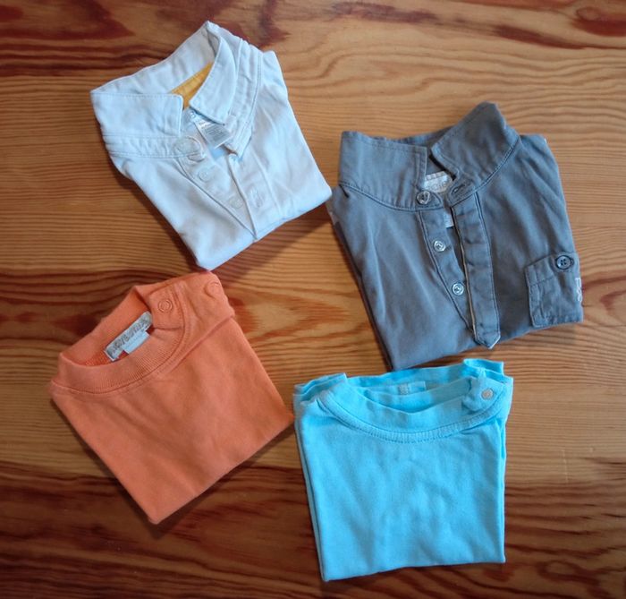 Lot de 4 hauts manches courtes