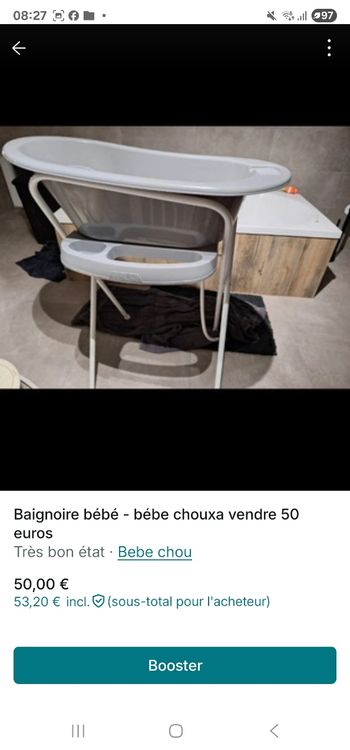 Baignoire bebe joue etat impecc