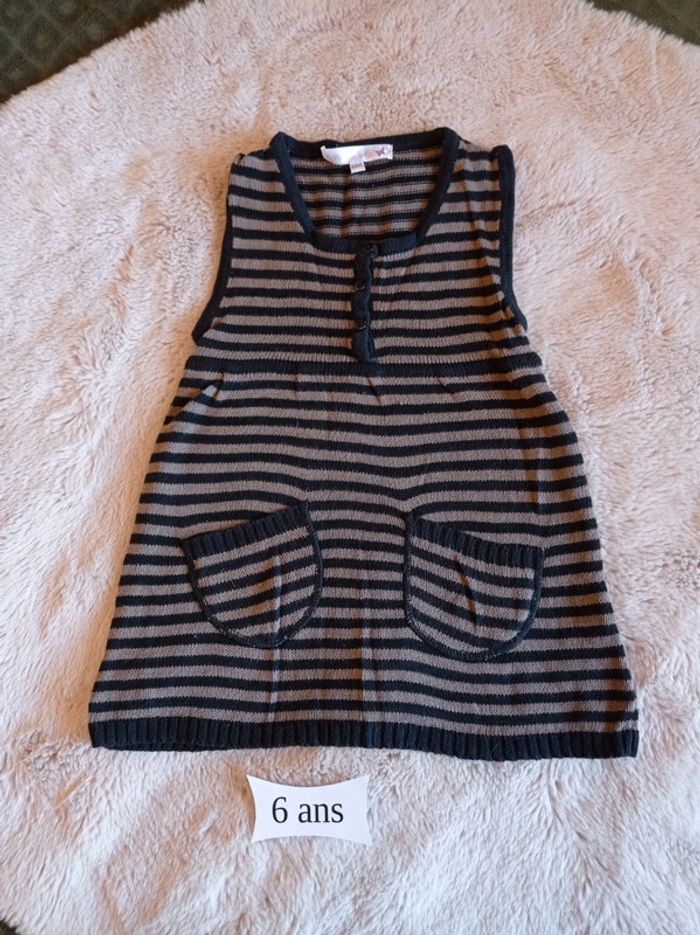 Robe-pull sans manche 6 ans