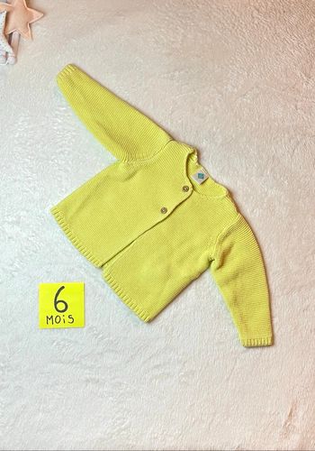 Joli Gilet coton épais jaune 🍋