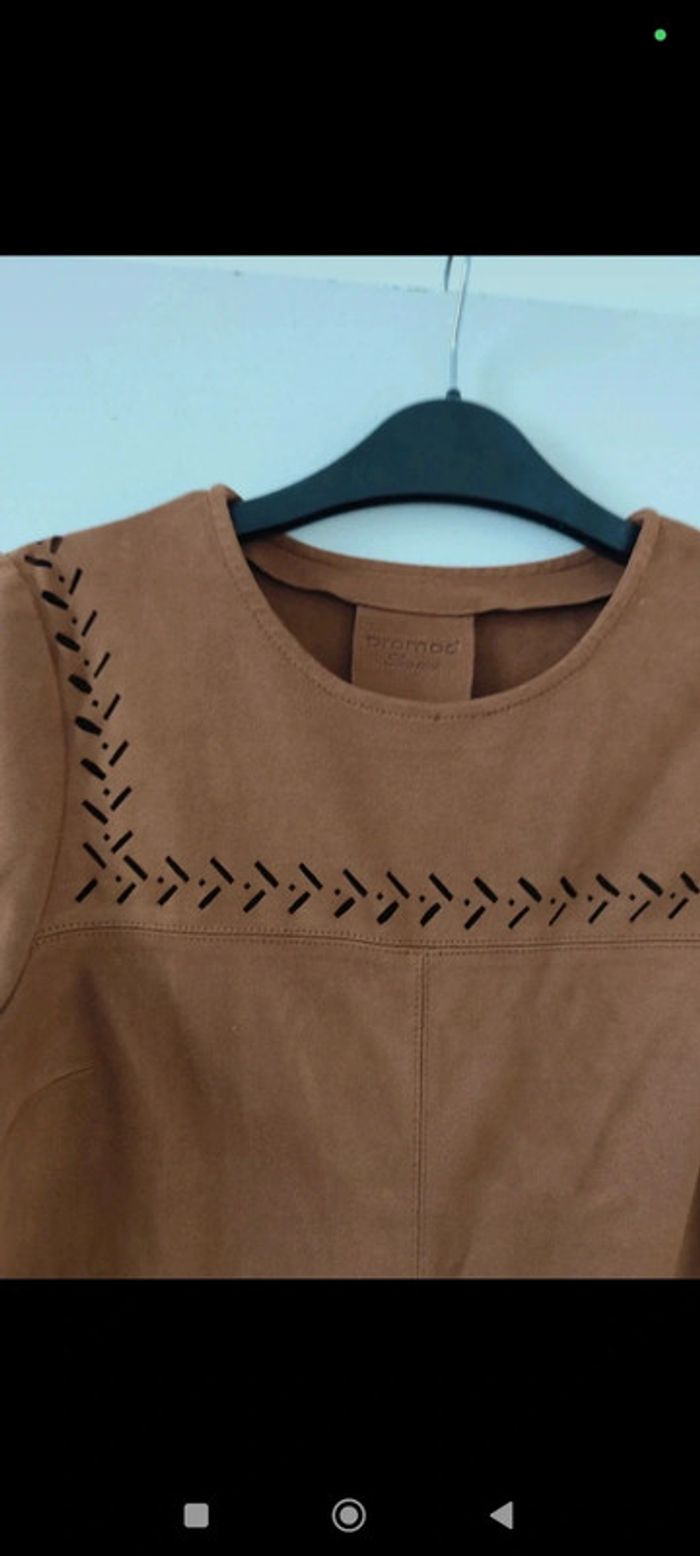 Robe country couleur Camel taille 36 Promod - photo numéro 3