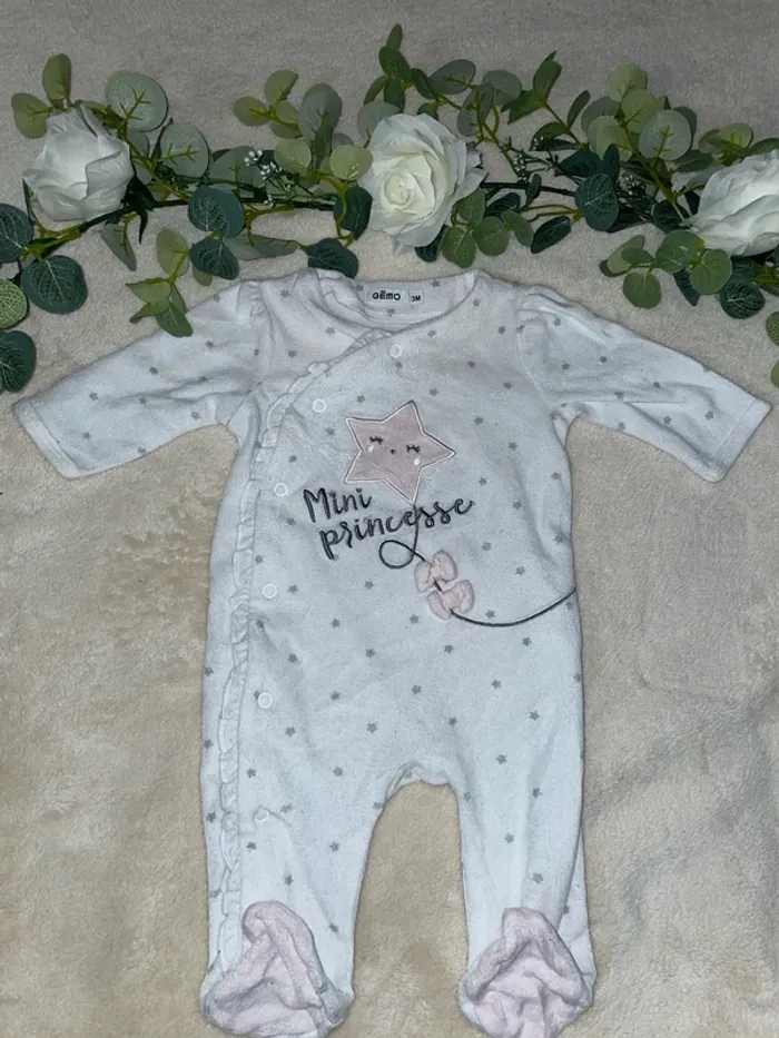 Pyjama velours 3 mois Gémo
