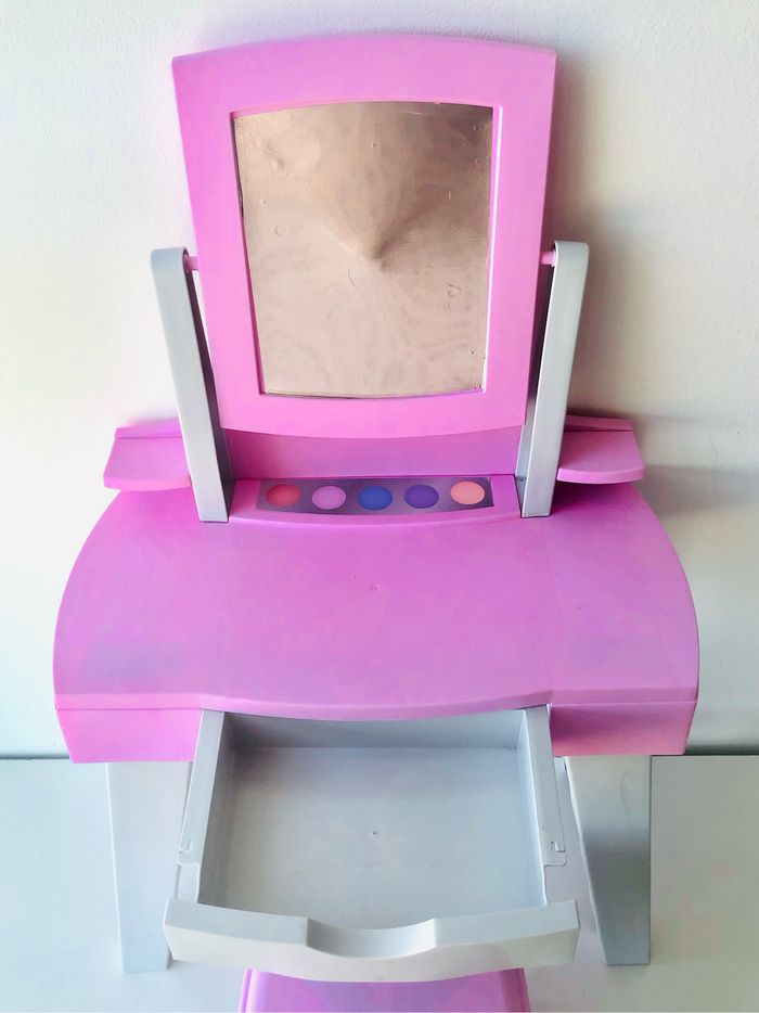 Coiffeuse sur pied avec tabouret - photo numéro 3