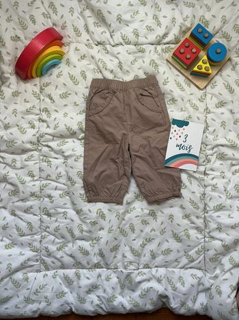 pantalon léger beige 3 mois vertbaudet