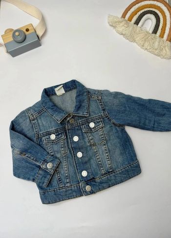 Veste en jeans H&M baby taille 4-6 mois, 68 cm bleue comme neuve