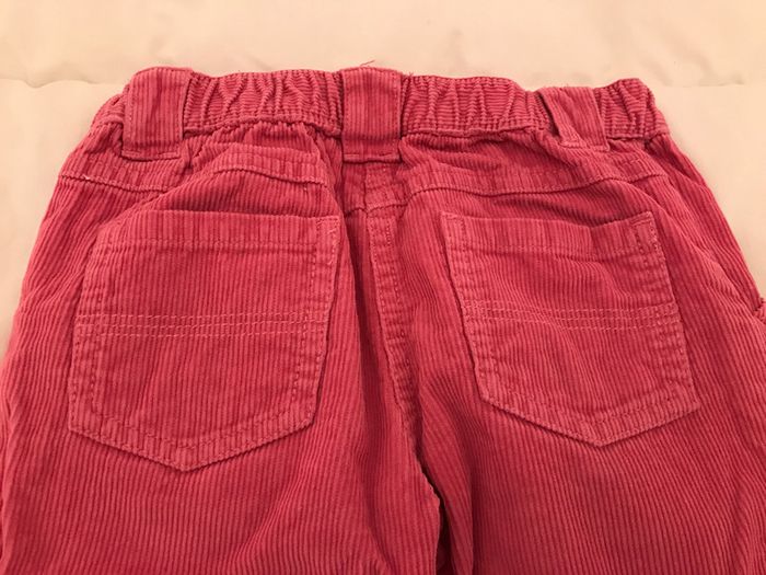 Pantalon velours 4 Ans Rose Fuchsia - photo numéro 3