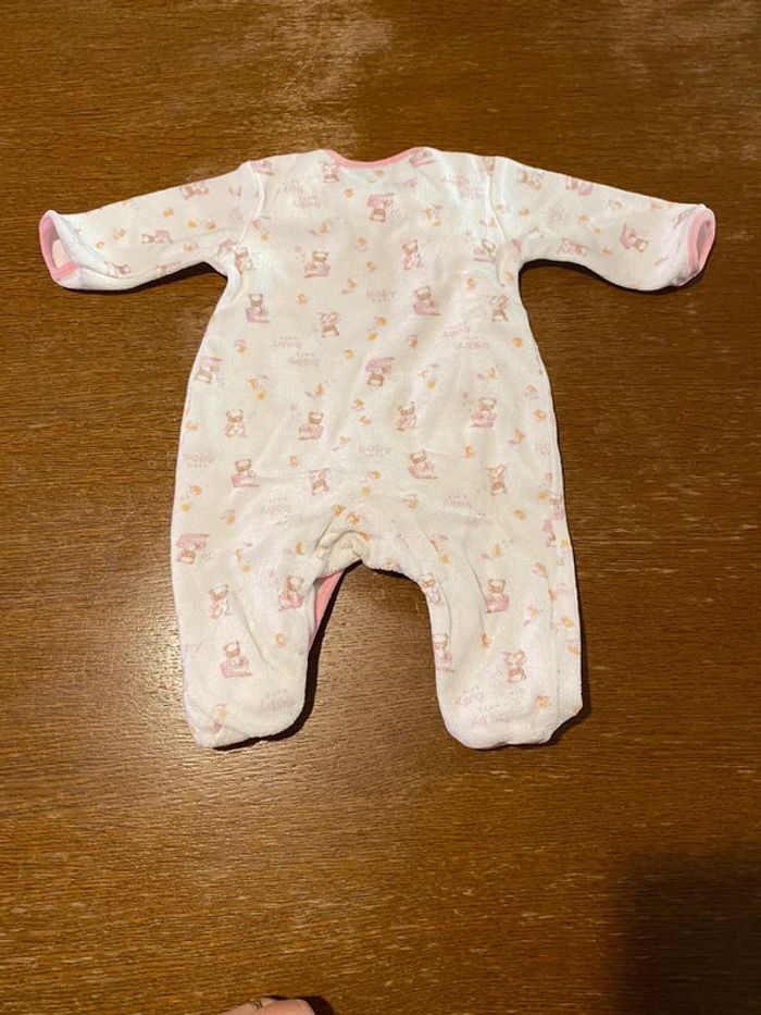 Pyjama blanc et rose - photo numéro 2