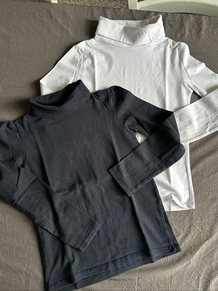 Lot de 5 sous-pulls unis fille - photo numéro 2