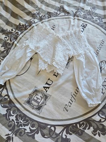 Haut smooke blanc Zara taille S