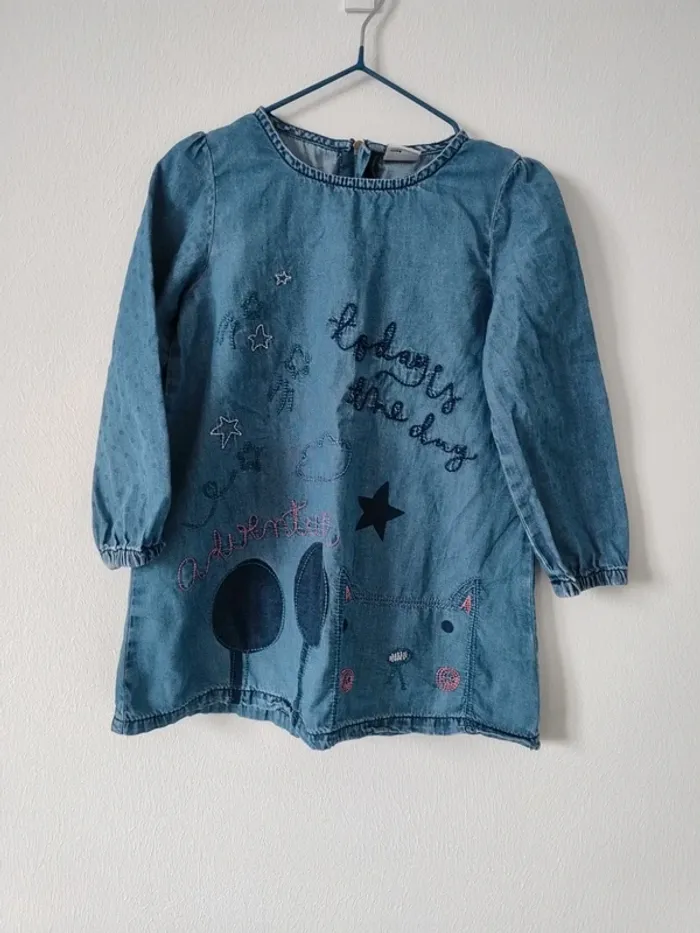 Robe fille en 100% coton