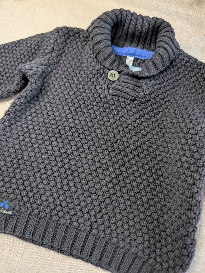 Beau pull en laine gris 18 mois - photo numéro 3