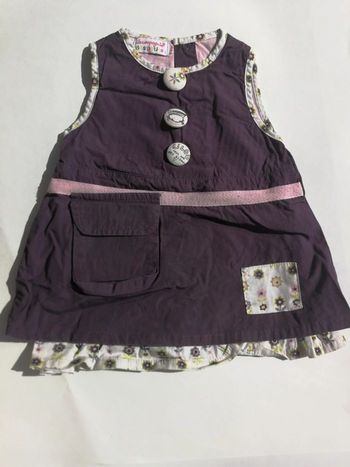 Robe violet 6M cie des petits