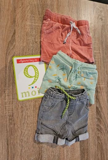Lot short 9 mois