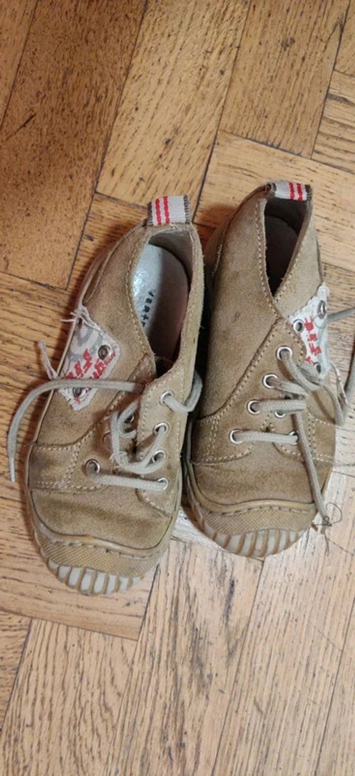 Chaussures cuir beige Vertbaudet P25 - photo numéro 2