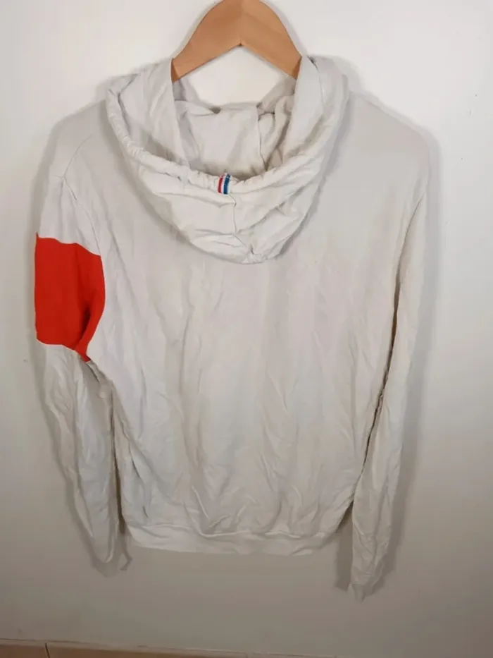 C32 sweat blanc le coq sportif L - photo numéro 2