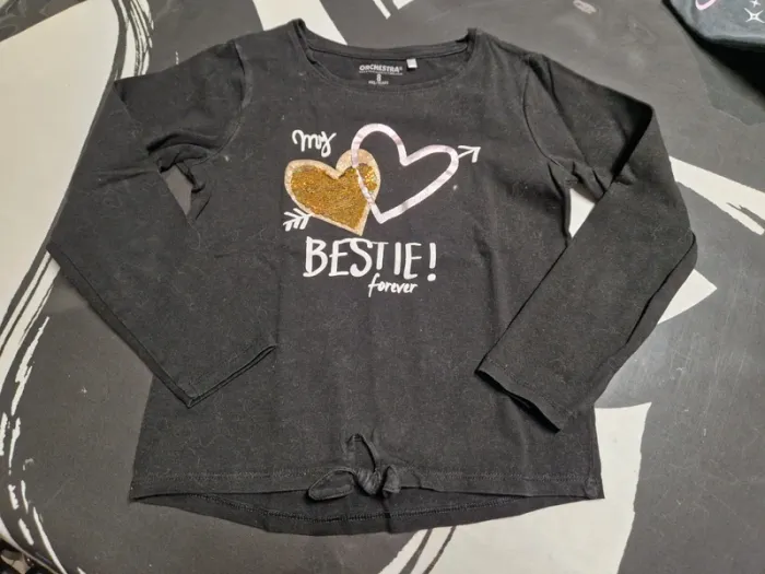 Tee short noir 8 ans orchestra