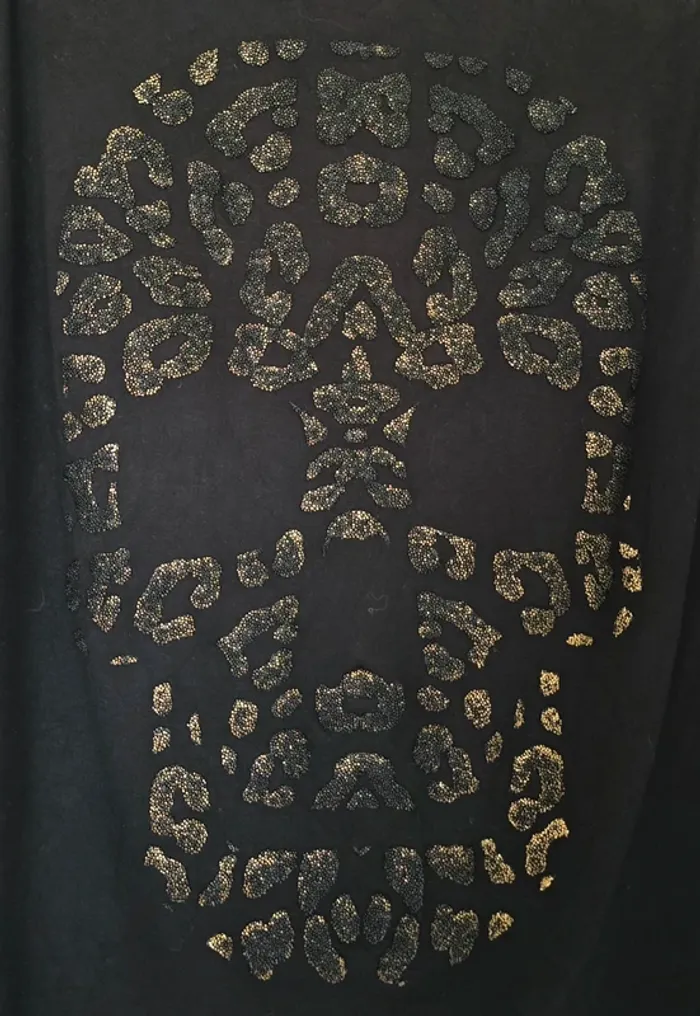 T shirt tête de mort femme S Jennyfer - photo numéro 3