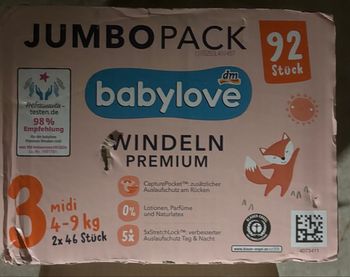 Couches Babylove taille 3