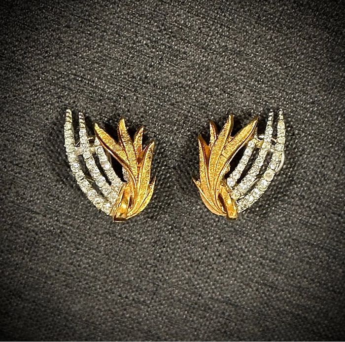 Boucles D’Oreilles Vintage Doré et Argenté