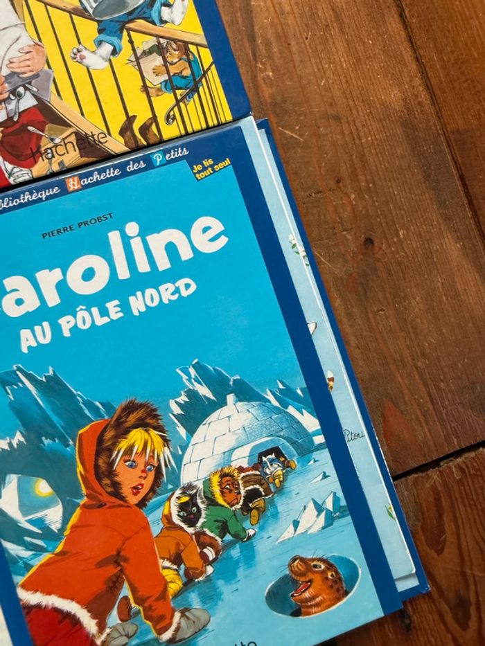 Etat moyen - Lot de 9 livres Caroline bd bibliothèque Hachette des petits cheval Amérique Noël - photo numéro 7