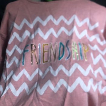 Robe sweat-shirt rose