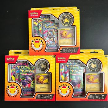 🎁 Lot de 3 Coffrets Pokémon – Journée Pokémon 2026 (30 ans) 🎁