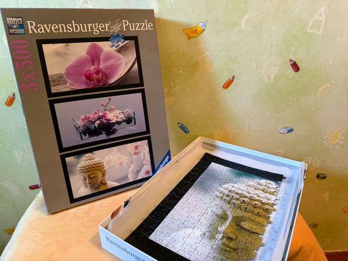 Puzzle Triptyque Ambiance zen 3 x 500 pièces - photo numéro 4