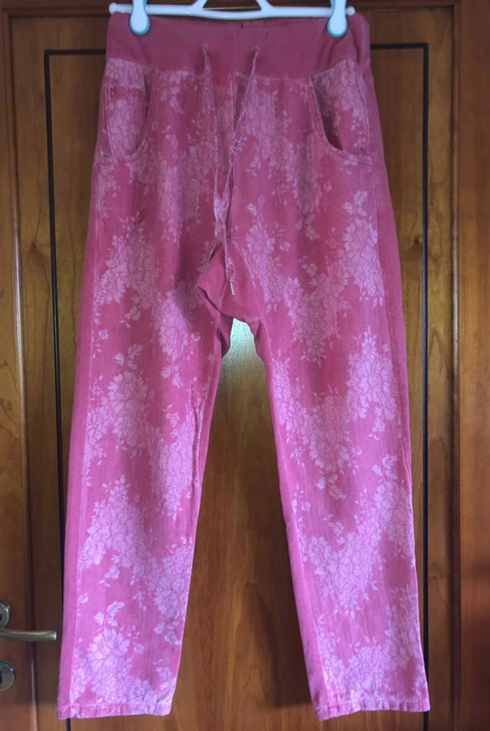Jogg/sarouel rose April Vintage