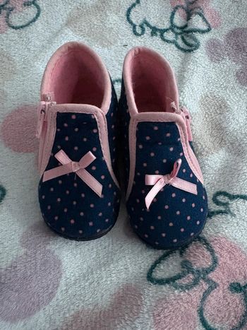 Pantoufle rose et bleu