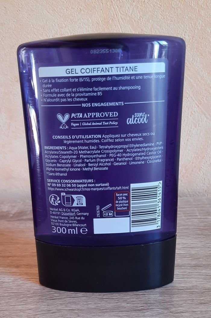Gel fixation forte TAFT, Schwarzkopf, neuf - photo numéro 2