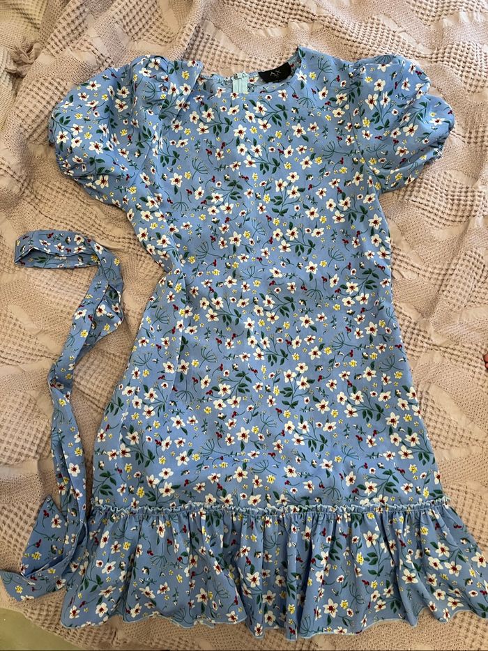 Robe d'été bleu multicolore - photo numéro 3