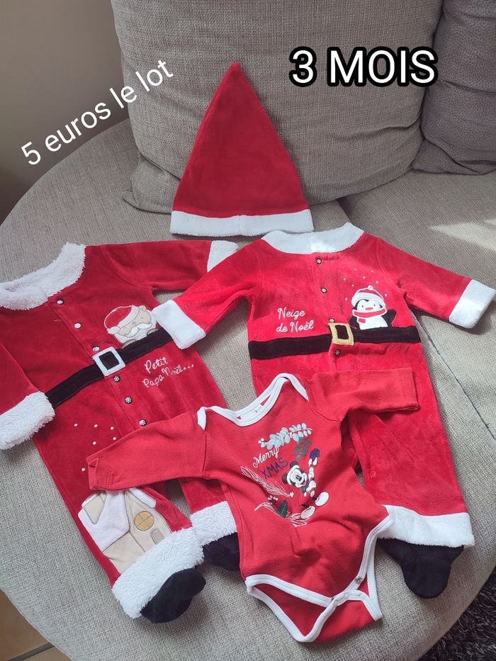 Pijamas et body noël 3 mois